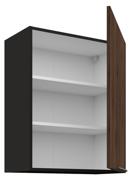 Zondo.hr Gornji kuhinjski ormarić Manana 60 G 72 1F (korpus: crna mat + front: orah okapi). 1134966