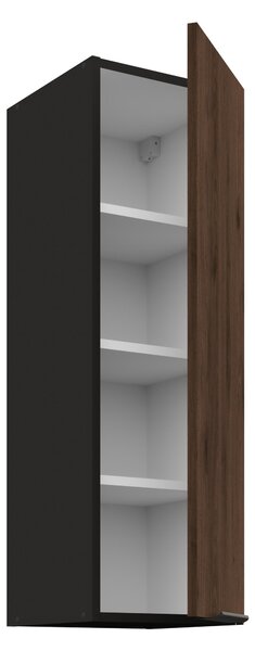 Zondo.hr Gornji kuhinjski ormarić Manana 30 G 90 1F (korpus: crna mat + front: orah okapi). 1134989