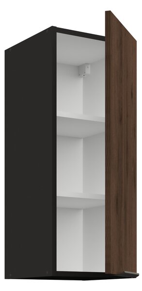 Gornji kuhinjski ormarić Manana 30 G 72 1F (korpus: crna mat + front: orah okapi)