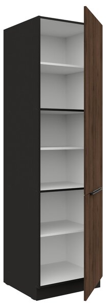 Zondo.hr Kuhinjski ormarić za namirnice Manana 60 DK 210 2F (korpus: crna mat + front: orah okapi). 1134991
