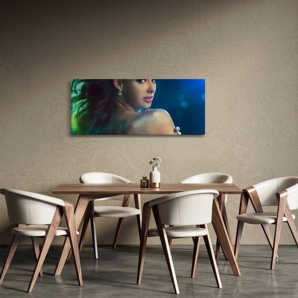 Slika - Pogled mlade ženske (120x50 cm)
