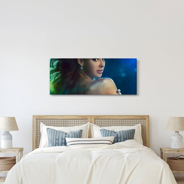 Slika - Pogled mlade ženske (120x50 cm)