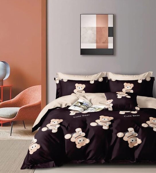 Dječja posteljina od mikrovlakana CUTE BEAR šarena Dimenzije posteljine: 70 x 80 cm | 140 x 200 cm