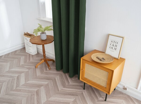 Zavjesa za zamračivanje DUNES VELVET 140x250 cm, tamno zelena Sistem za vješanje: Metalni prstenovi