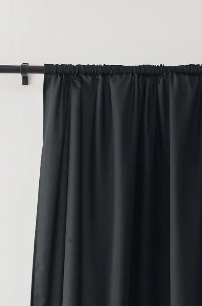 Zavjesa OXFORD LIGHT 140x250 cm, crna Sistem za vješanje: Traka za nabiranje