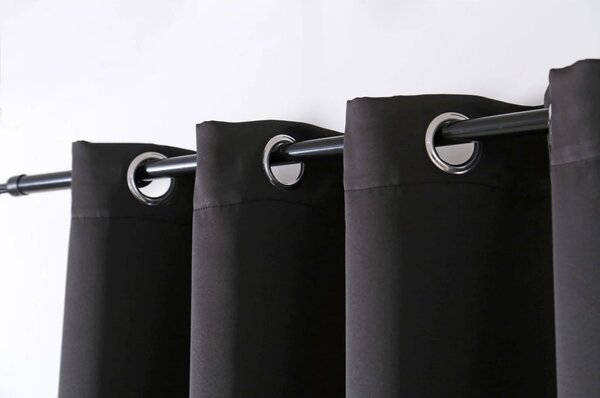Zavjesa OXFORD LIGHT 140x250 cm, crna Sistem za vješanje: Traka za nabiranje