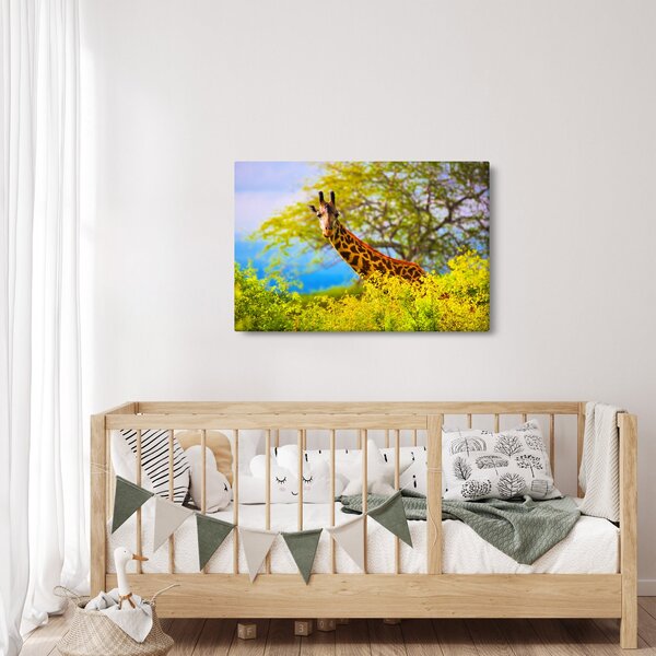 Slika žirafe v Afriki (90x60 cm)