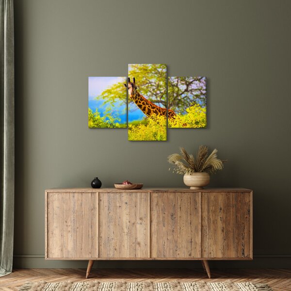 Slika žirafe v Afriki (90x60 cm)