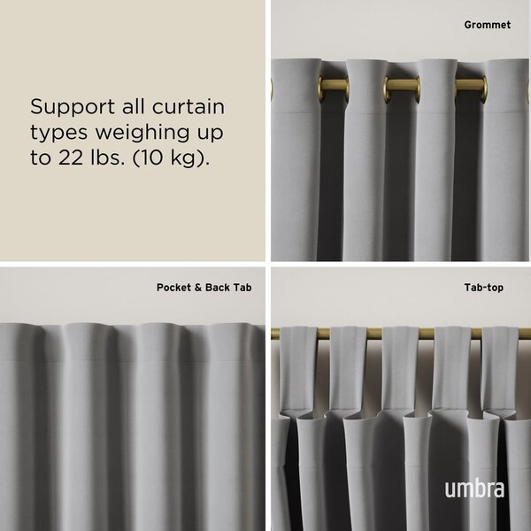 Željezna proširiva karniša 107 - 305 cm Loop – Umbra