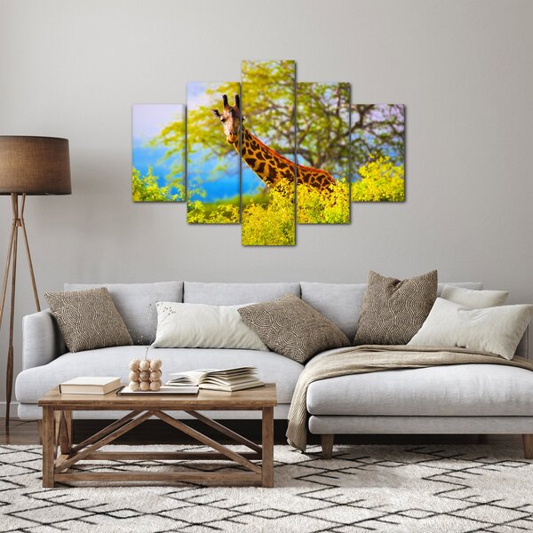 Slika žirafe v Afriki (150x105 cm)