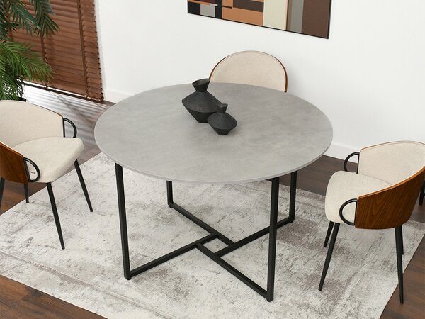 Blagovaonski stol Bird (beton + crna)