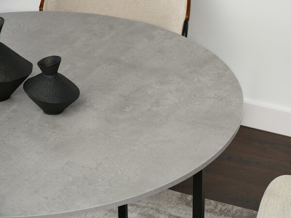Blagovaonski stol Bird (beton + crna)