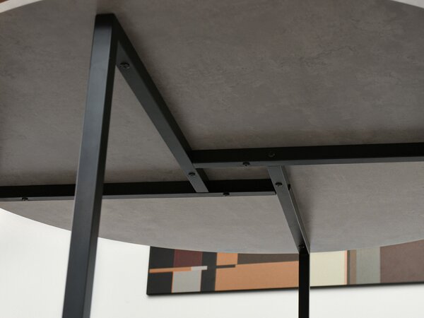 Blagovaonski stol Bird (beton + crna)