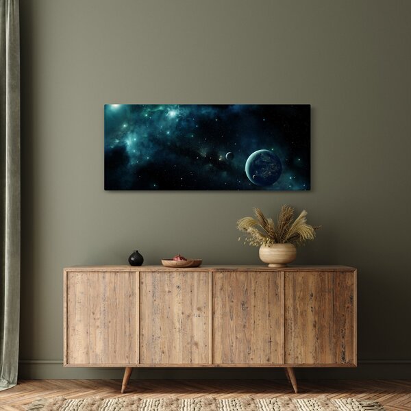 Slika - Življenje v vesolju (120x50 cm)