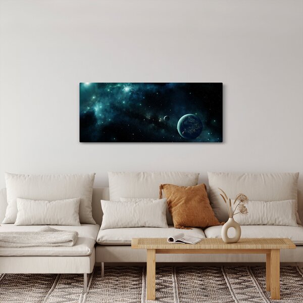 Slika - Življenje v vesolju (120x50 cm)