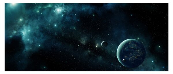 Slika - Življenje v vesolju (120x50 cm)