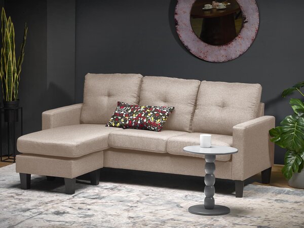 Sofa Houston 1825Svijetlo smeđa, 180x75x80cm, Tkanina, GambeNoge: Plastika