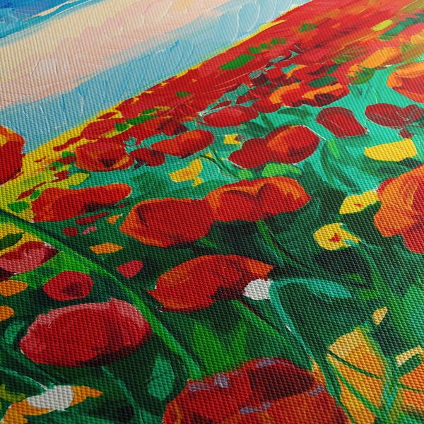 Slika polja z makom (150x105 cm)