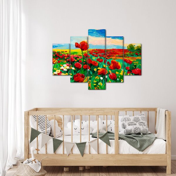 Slika polja z makom (150x105 cm)