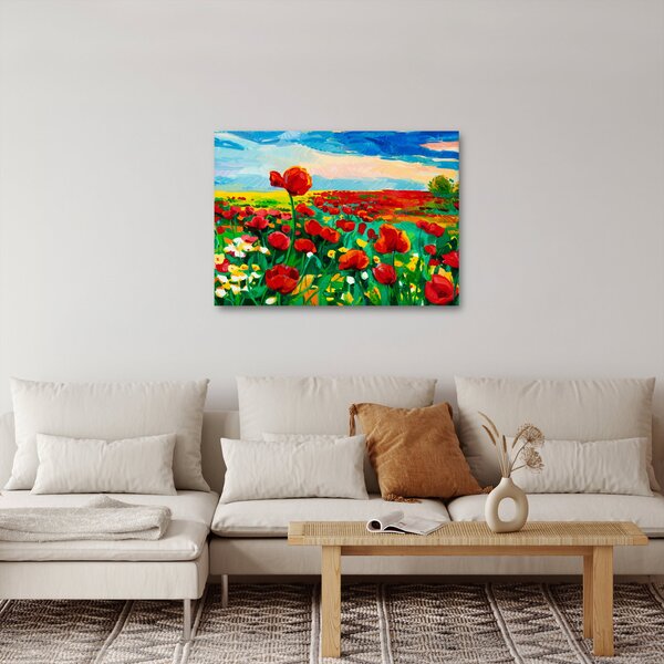 Slika polja z makom (70x50 cm)