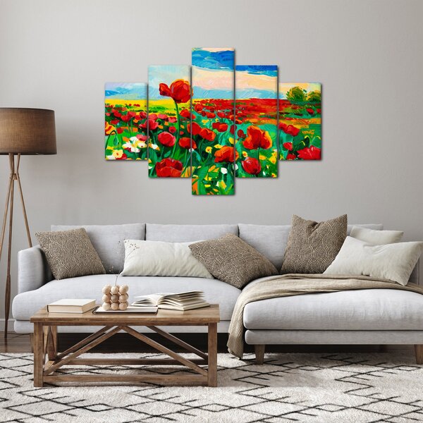 Slika polja z makom (150x105 cm)
