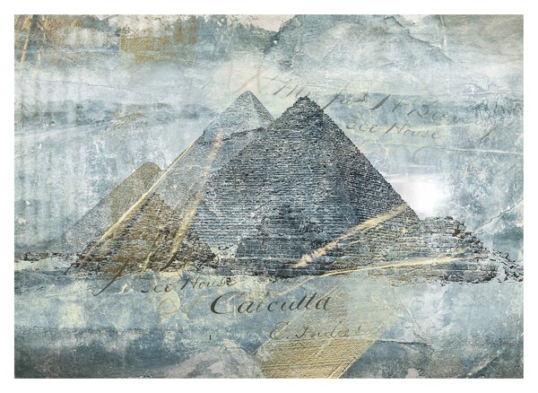 Slika - Piramide v modrem filtru (70x50 cm)