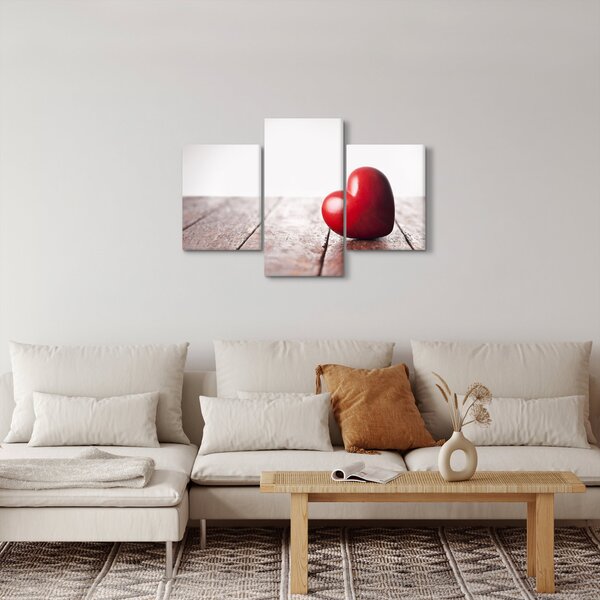 Slika lesenega srca (90x60 cm)
