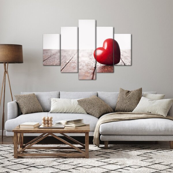 Slika lesenega srca (150x105 cm)