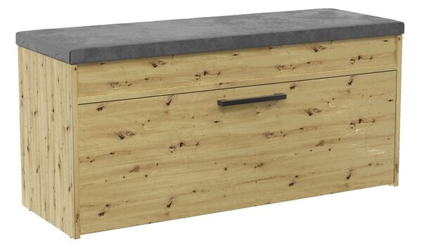 Shannan Parma klupa za odlaganje cipela, 100x49x35 cm, hrast