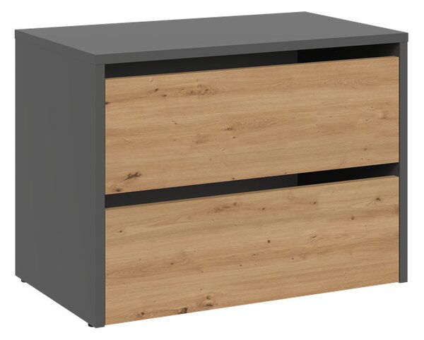 Riano MIX Modo ormarić za cipele, 44x60x36 cm, antracit hrast