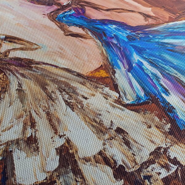 Slika - Plesalka, oljna slika (90x60 cm)