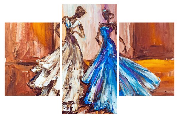 Slika - Plesalka, oljna slika (90x60 cm)