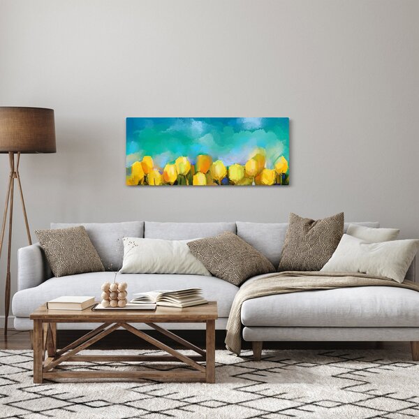 Slika rumenih tulipanov (120x50 cm)