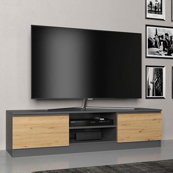 Riano MIX RTV140 TV stalak, 140x36x40 cm, antracit-hrast