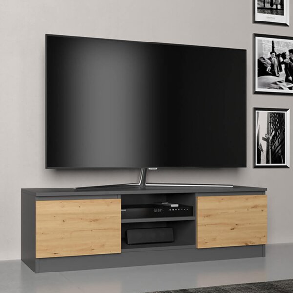 Riano MIX RTV120 TV stalak, 120x36x40 cm, antracit hrast