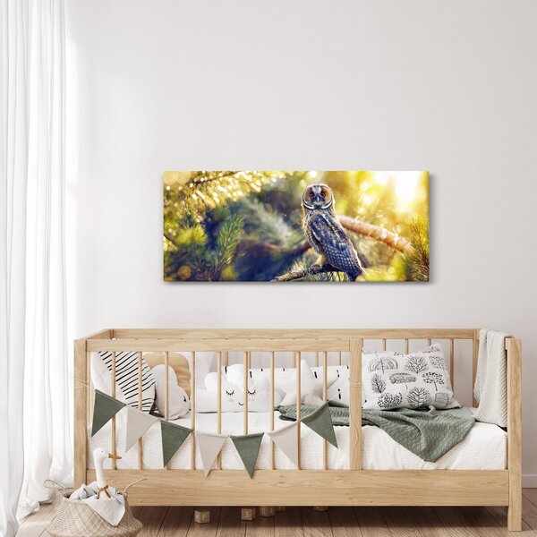 Slika sove na drevesu (120x50 cm)