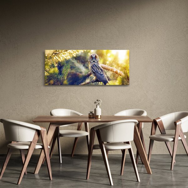 Slika sove na drevesu (120x50 cm)