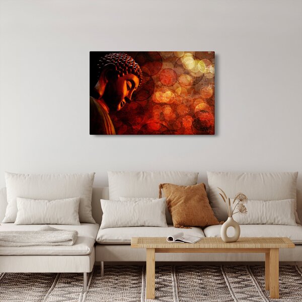 Slika - Buda v rdečih tonih (90x60 cm)