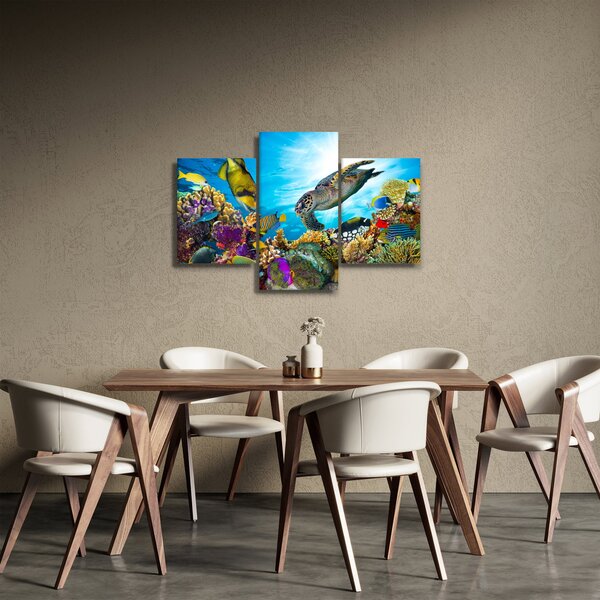 Slika koralnega grebena (90x60 cm)