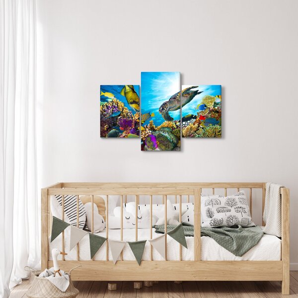 Slika koralnega grebena (90x60 cm)