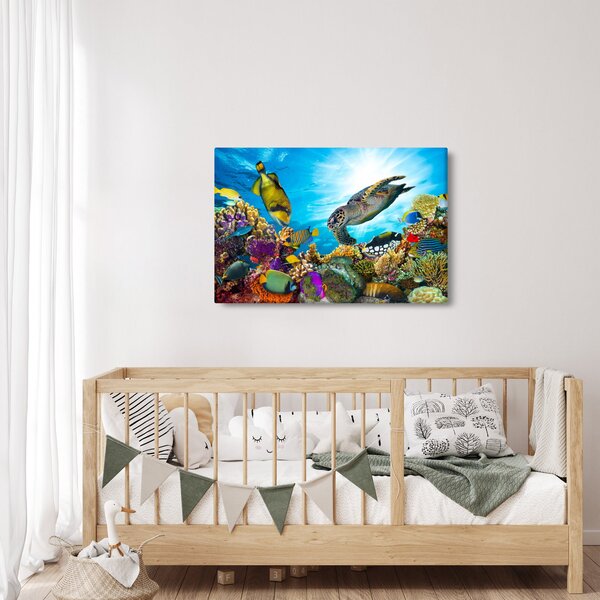 Slika koralnega grebena (90x60 cm)