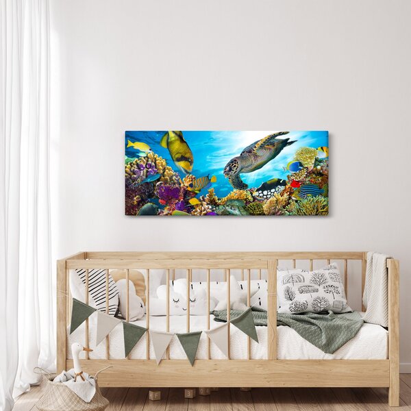 Slika koralnega grebena (120x50 cm)