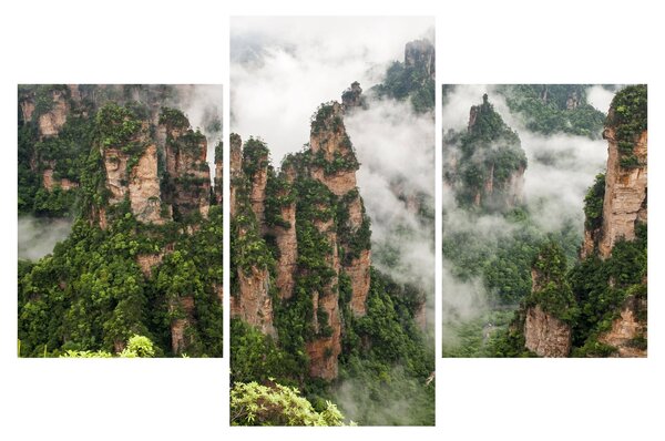 Slika - Nacionalni park Zhangjiajie, Kitajska (90x60 cm)