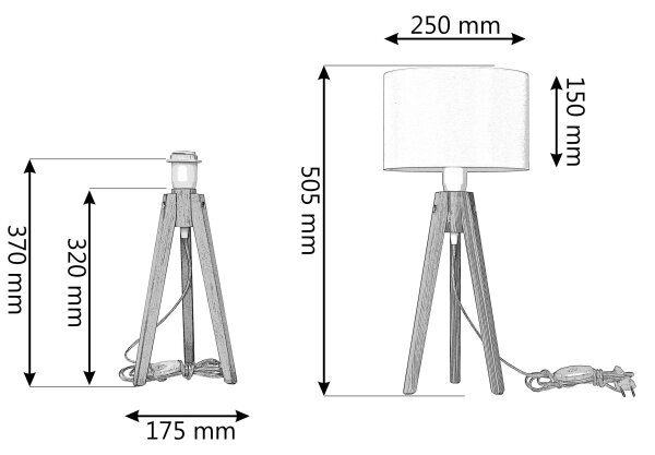 Stolna lampa HELEN 1xE27/60W/230V krem/zlatna/bor