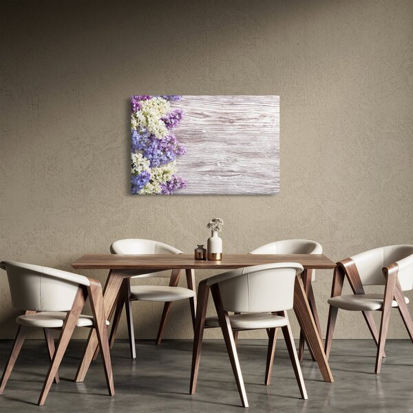Slikanje lila na lesu (90x60 cm)