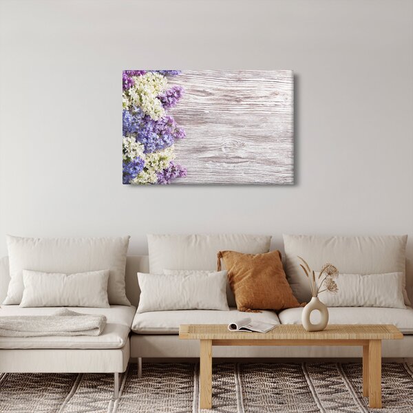 Slikanje lila na lesu (90x60 cm)