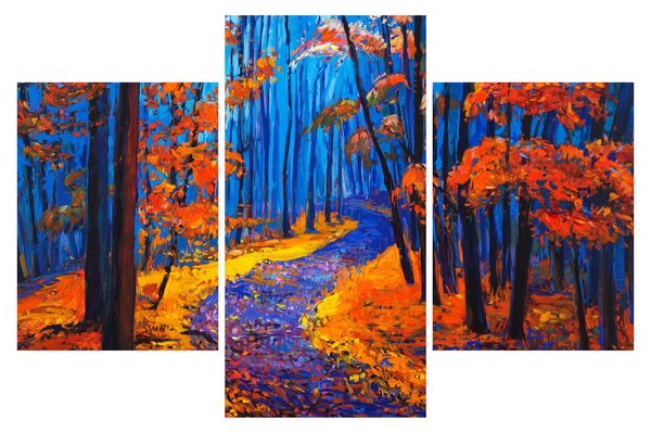 Slika jesenskega gozda (90x60 cm)