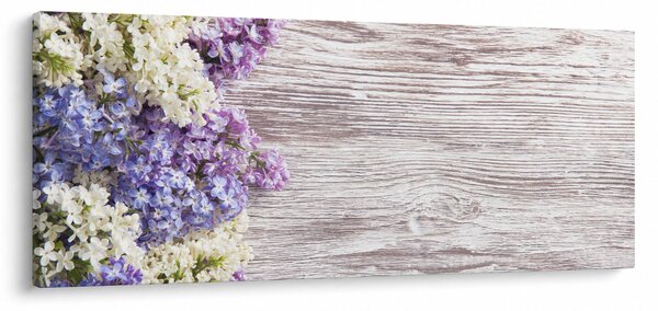 Slikanje lila na lesu (120x50 cm)