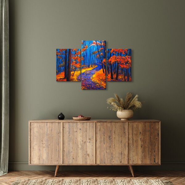 Slika jesenskega gozda (90x60 cm)