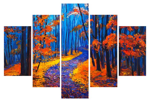 Slika jesenskega gozda (150x105 cm)